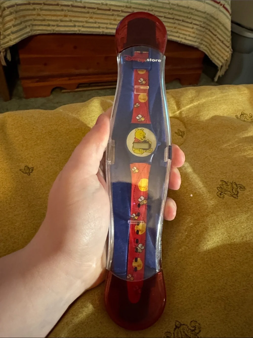 Needs batteries: Disney Red and Blue Winnie the Pooh Kids Digital Watch